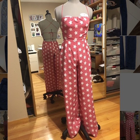 Stars & Stripes Fun Jumpsuit Small S - Picture 1 of 4